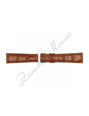 Cinturino stampa cocco 454XL ansa mm 24 colore marrone gold
