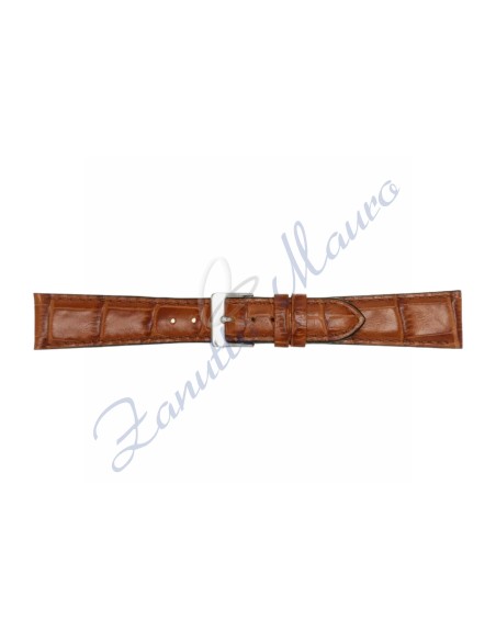 Cinturino stampa cocco 454XL ansa mm 12 colore marrone gold