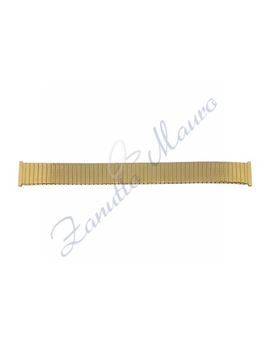 Bracciale elastico GDT2 in acciaio dorato ansa a pompa mm 16/22