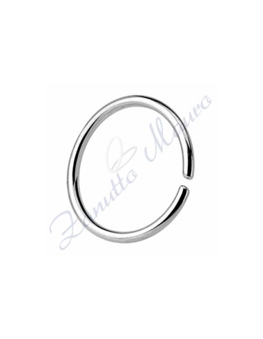 Anello Septum basic filo mm 0,6 diametro mm 6 in acciaio 361L