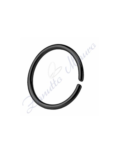 Anello Septum basic filo mm 0,6 diametro mm 14 in acciaio 361L brunito