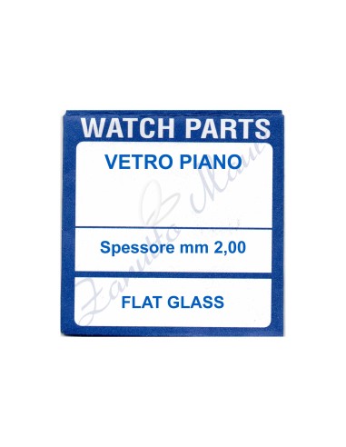 Vetro minerale piano spessore mm 2,00 diametro 399