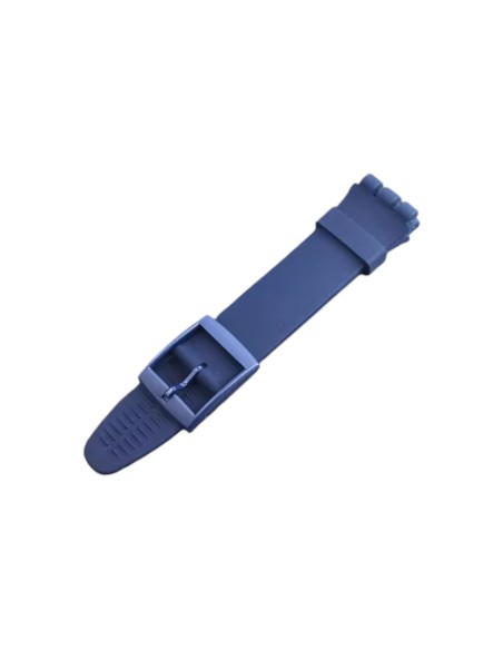 Cinturino in silicone per Swatch ansa mm 17 colore blu navy