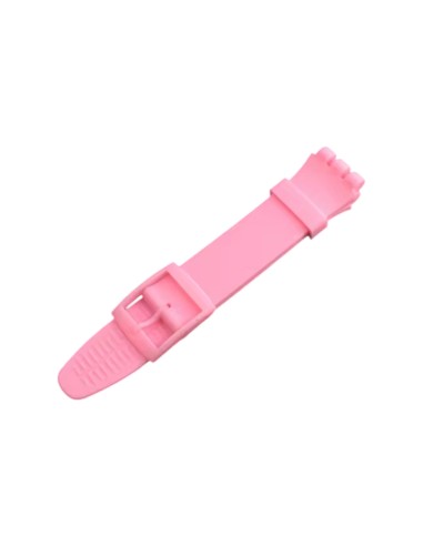 Cinturino in silicone per Swatch ansa mm 19 colore rosa