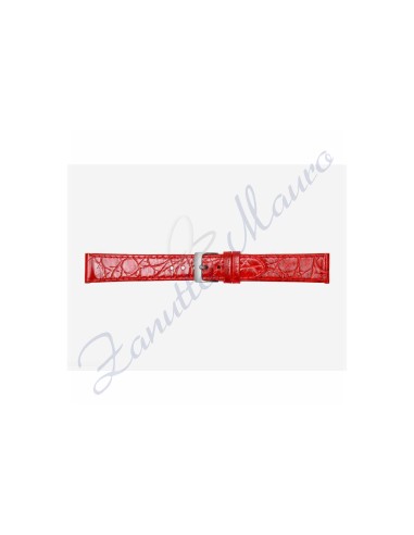 Cinturino 581 stampa malindi piatto ansa mm 14x10 colore rosso