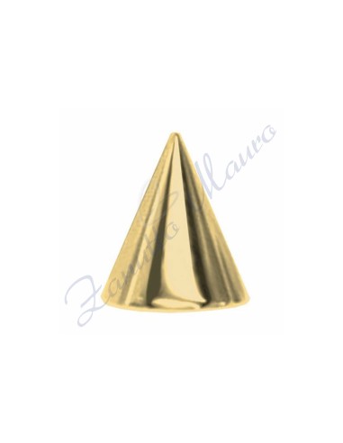 Cono mm 1,6x5 in acciaio 316L dorato