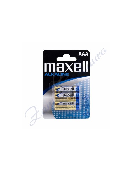 Pila Maxell ministilo alkaline Blister 4 pezzi