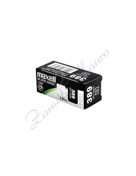 Pila Maxell  389  silver oxide SR1130W Hg 0%