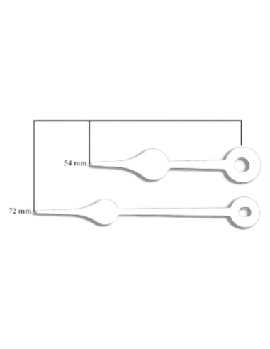 Coppia lancette 04B bianche per SKP e TMP