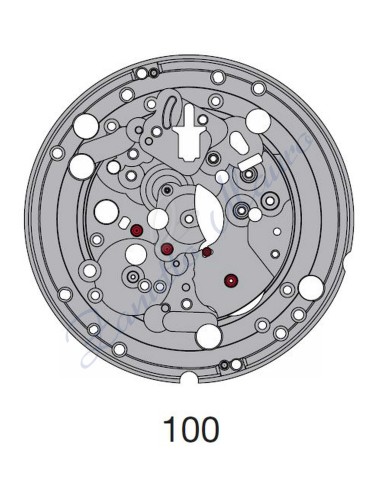 Platina montata ETA 2893-1