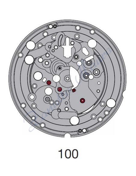 ETA 2893 1 mounted plate