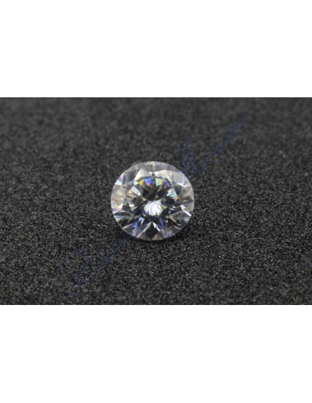 Moissanite con certificato GRA D VVS1 diametro  mm 5,5 peso ct 0,6 circa