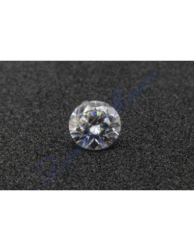 Moissanite con certificato GRA D VVS1 diametro  mm 6,5 peso ct 1,0 circa