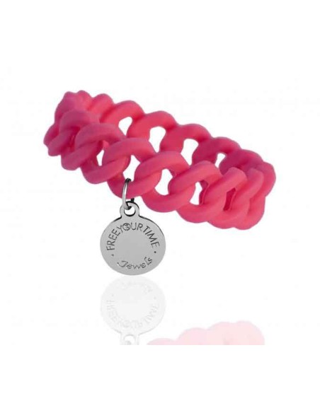 Bracciale Link FYT Rosa Scuro