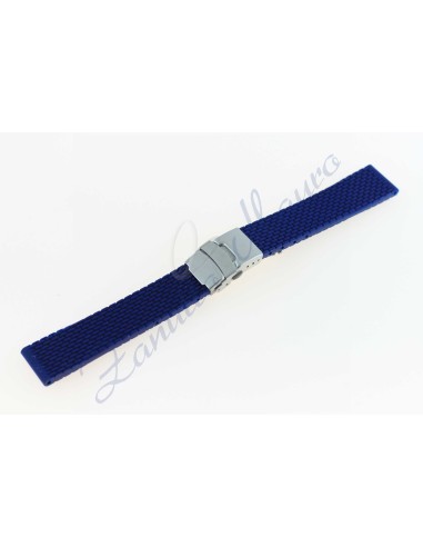 Cinturino gomma QJ0830 blu ansa 22