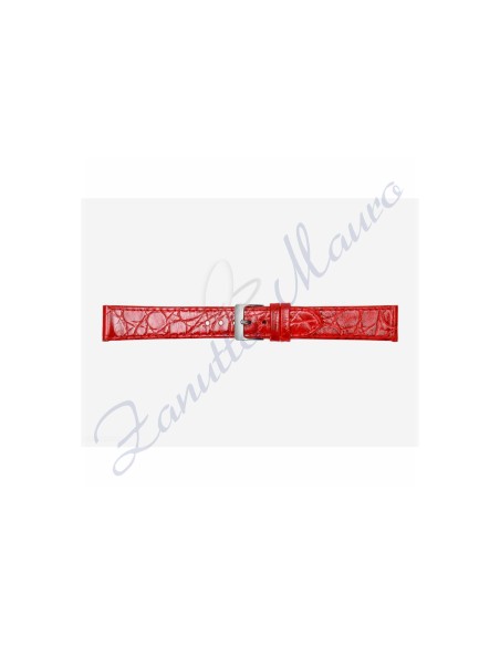 Cinturino 581 stampa malindi piatto ansa mm 12x10 colore rosso