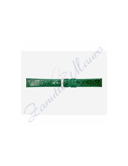 Cinturino 581 stampa malindi piatto ansa mm 20x16 colore verde scuro