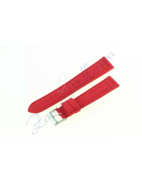 Cinturino 670 in cordura e lorica mm 20 colore rosso