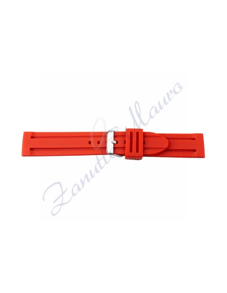 Cinturino 396 in silicone ansa mm 24 colore rosso