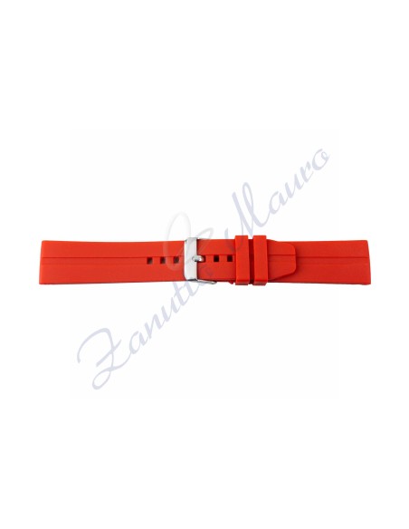 Cinturino 367 in silicone ansa mm 22 colore rosso