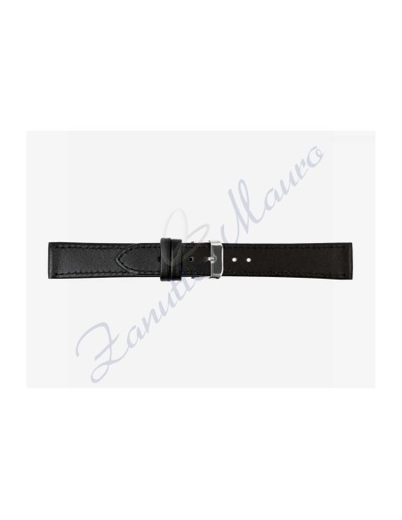 Cinturino 691 in pelle semiribordato 20x18 colore nero