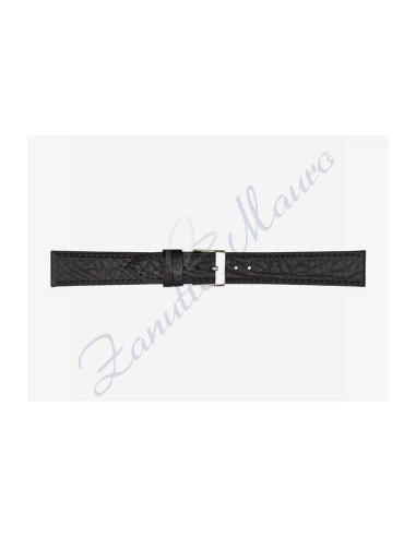 Cinturino 471 in pelle semiribordato 20x18 colore nero