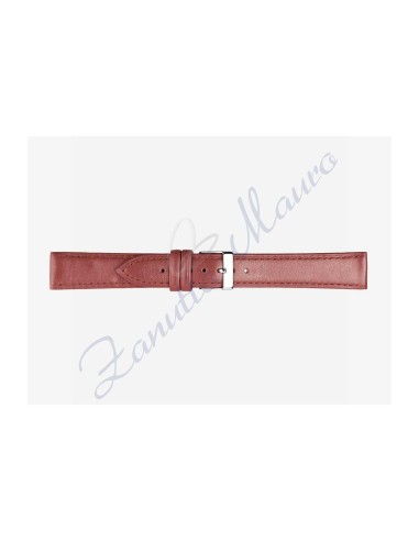 Cinturino 694 in pelle semiribordato 14x12 colore bordeaux