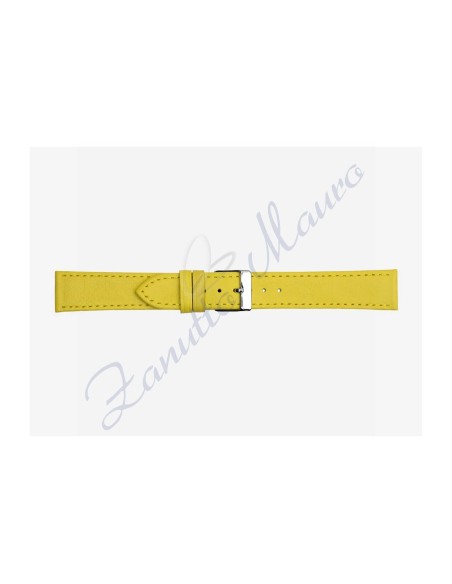 Cinturino 694 in pelle semiribordato 18x16 colore giallo