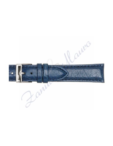 Cinturino 700 in pelle stampa bisonte 18x16 colore blu scuro