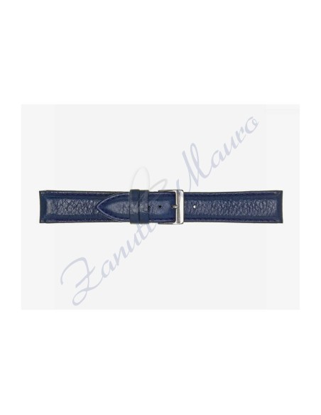 Cinturino 594 in pelle semiribordato 16x14 colore blu scuro