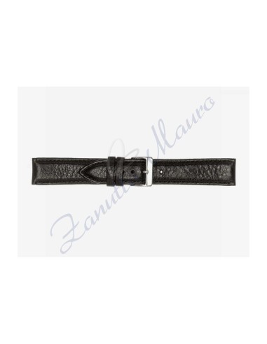 Cinturino 594 in pelle semiribordato 20x18 colore nero