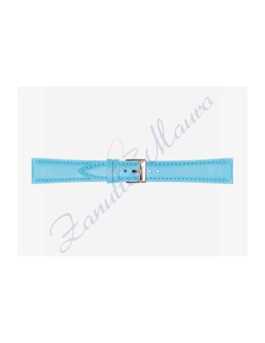 Cinturino 662 in cuoio drake semiribordato 18x16 colore blu chiaro