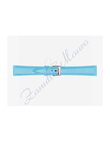 Cinturino 662 in cuoio drake semiribordato 22x18 colore blu chiaro