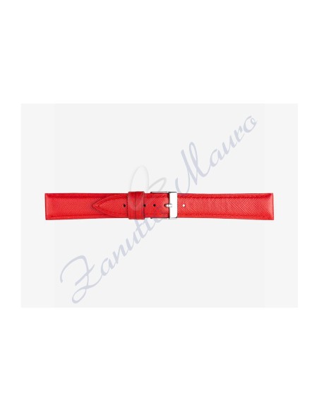 Cinturino 597 in pelle stampa saffiano 14x12 colore rosso