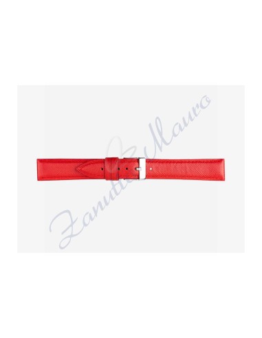 Cinturino 597 in pelle stampa saffiano 22x18 colore rosso