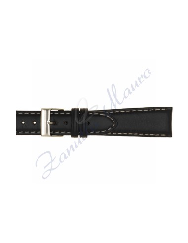 Cinturino 872 in cuoio anticato 20x16 colore nero