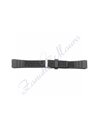 Cinturino 777  in PVC nero ansa mm 16