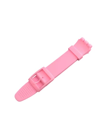 Cinturino in silicone per Swatch ansa mm 17 colore rosa