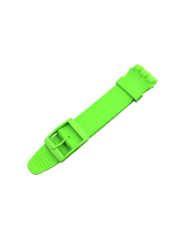 Cinturino in silicone per Swatch ansa mm 20 colore verde