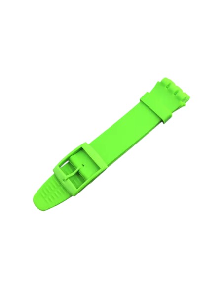 Cinturino in silicone per Swatch ansa mm 20 colore verde