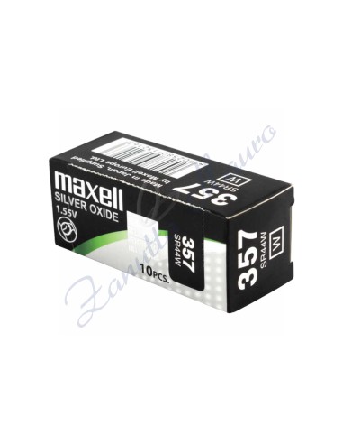 Pila Maxell  357  silver oxide SR44w Hg 0%