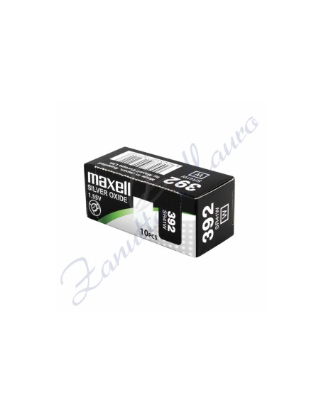 Pila Maxell  392  silver oxide SR41W Hg 0%