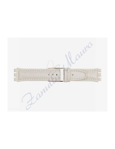 Cinturino 247M stampa brasile per Swatch Irony 19x18 bianco