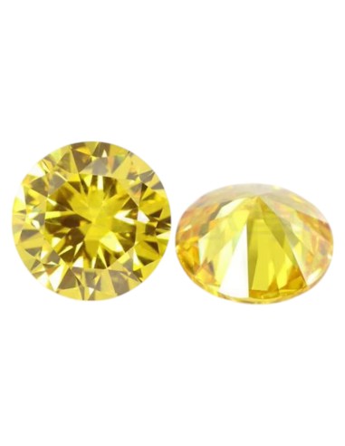 Moissanite gold GRA VVS1 diameter 6.5 mm weight ct 1.0 approx