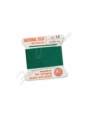 Filo per collane diametro mm 0,98 numero 12 colore verde