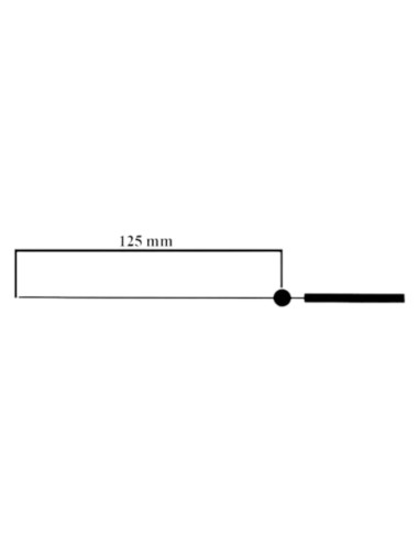 Lancette secondi tipo DN per SKP e TMP in alluminio nero mm 125. 5 pz