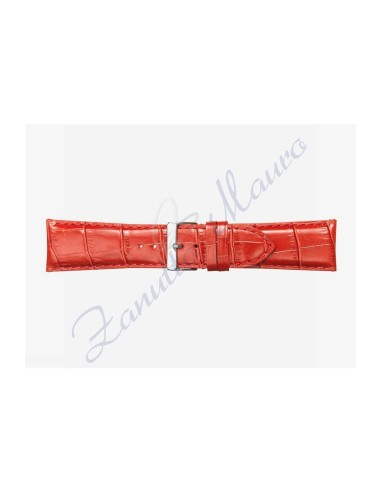 Cinturino 454SP in pelle rosso ansa 26 stampa cocco