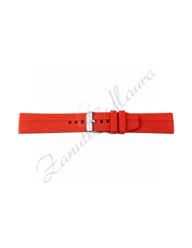 Cinturino 367 in silicone ansa mm 18 colore rosso