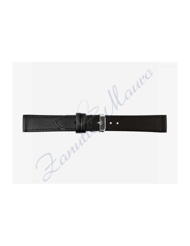 Cinturino 691 in pelle semiribordato 20x18 colore nero