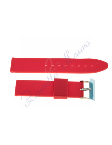 Cinturino in gomma S/046 ansa mm 18 rosso